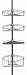 Zenna Home, Satin Nickel Tension Corner Pole Caddy