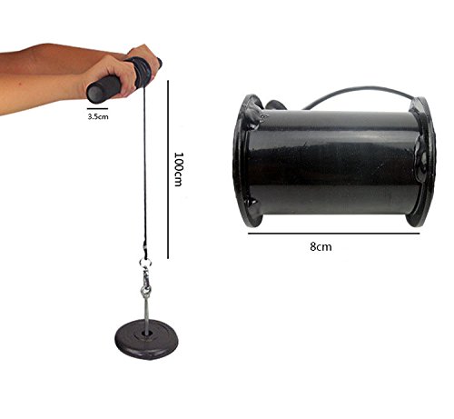 Darhoo-Wrist-and-Forearm-Strength-Training-Fitness-Equipment-Arm-Muscle-get-in-Shape-Wrist-Hand-Exerciser-Steel-Pipe-Foam-Nylon-rope-Black