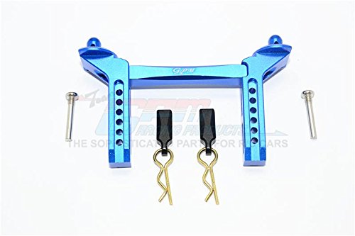 Traxxas TRX-4 Trail Defender Crawler Upgrade Parts Aluminum Front Body Mount & Post - 1 Set Blue