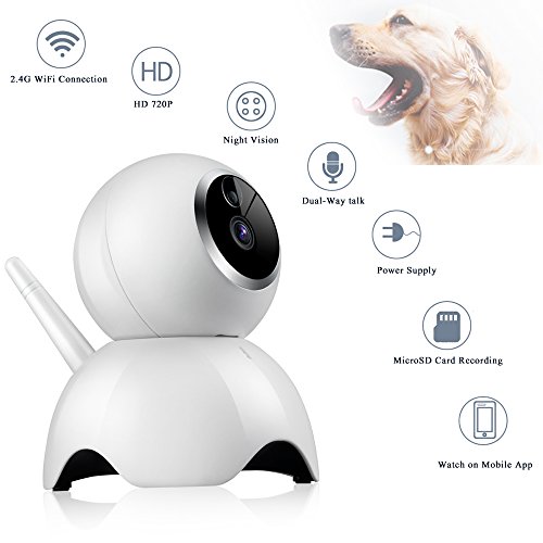 VStoy Pet Camera, Dog Camera FHD Pet Monitor Indoor Cat Camera Night Vision 2 Way Audio and Motion Detection - Thumbnail 4