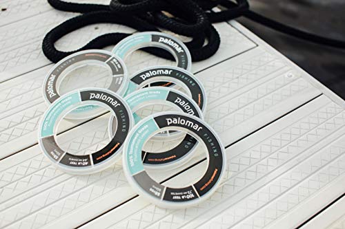 100% FLUOROCARBON LEADER 80lb | TOURNAMENT Fishing Line | 55 YARD SPOOL | Lowest Stretch Index & .66mm Diam is THINNEST in Floro Market | Abrasion Resistent | Invisible w/ TOP Tensile/Knot Strength