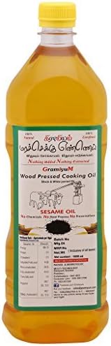 Gramiyum Cold Pressed / Wood Pressed Sesame / Gingelly / Til oil - 1000ml