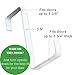 Unjumbly Over The Door Hook - 2 Pack - Sturdy Custom Made Reversible Design Over The Door Hooks to Fit Over The Two Most Popular Door Widths (White)