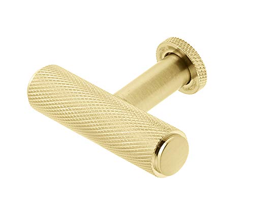 Burlington Satin Brass Piccadilly Knurled Cupboard Knob | BUR401SB