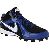 NIKE Men's MVP Keystone 3/4 Baseball Cleats - Size: 8.5, Black/royal/white