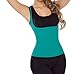 HelloTem Women Shapewear Weight Loss Neoprene Sauna Tank Top Vest, Black-Blue, 2X-Large