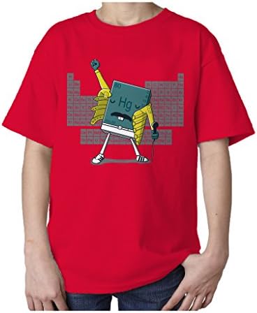 I Love Science Big Boys' Freddie Mercury T-Shirt Medium Red