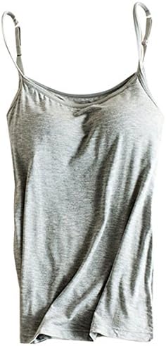 OyTas Women's Padded Active Vest Camisole Tanks Tops Vest