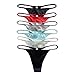 Panasilk 6Pairs Women's 100% Silk Thong Panties S M L XL XXL Solid (M, multicolor)