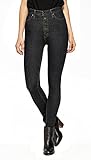 HyBrid & Company Womens Super Stretch 5 Button Hi-Waist Skinny Jeans