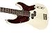 Squier by Fender 301071580 Mike Dirnt Precision Bass, Arctic White with Tortoise Pickguard