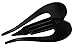Parcelona French Pelican Black 5 Inch Salon Hinge Celluloid Beak Side Slide In Slider Secure Grip Hair Claw Clip Clamp