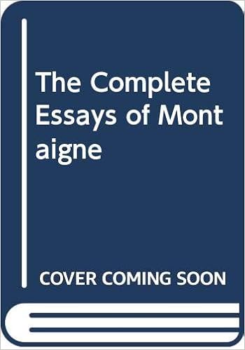 The Complete Essays Of Montaigne Donald M Frame Amazon Com Books