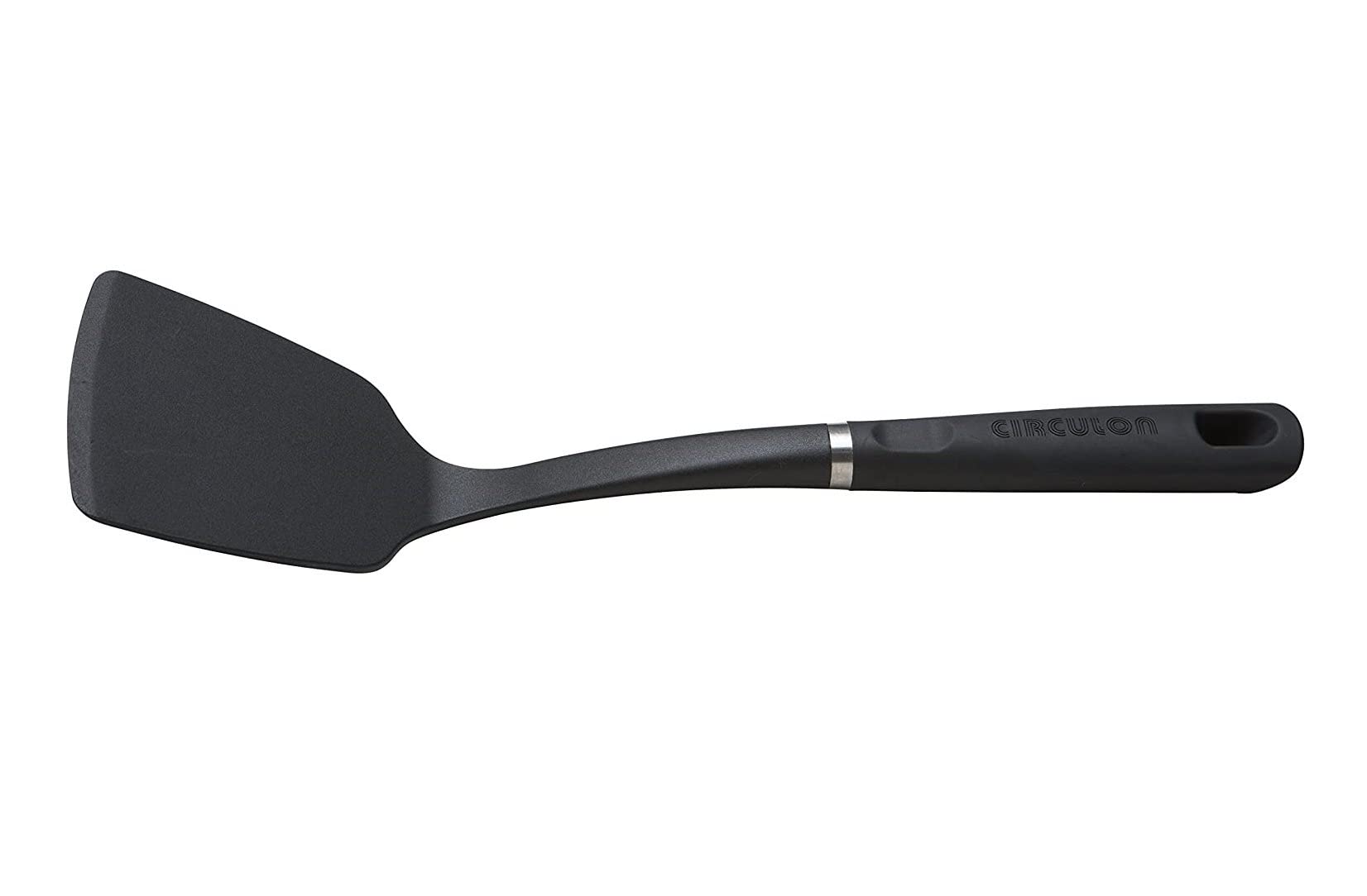 Circulon - Momentum - Solid Turner - Heat Resistant - Comfort Handle - Nylon - Plastic Utensil - Black