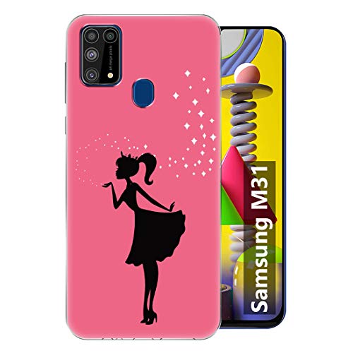 Fashionury Beautiful Girl Soft Silicone Designer Printed Full Protection Printed Back Case Cover for Samsung Galaxy M31