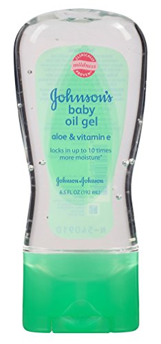 Johnsons Baby Oil Gel Aloe & Vitamin-E 6.5 Ounce (192ml) (2 Pack)