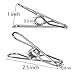 Axe Sickle 24pcs Stainless Steel Wire Clip 2.5 inch Utility Clip Pins Hanging Clip Office Fastener, Metal Wire Clip for Clothes Socks Drying.