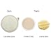 Loofah Pads, Round, Large-3 pack 100% All-Natural Luffa Sponges/Scrubbers with Elastic Handle and Terry Cloth Back to Buff and Exfoliate Face and Body in Bath Spa or Shower by Bare Essentials Living