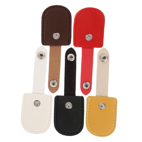 COOPHYA 5Pcs Nail Scissor Covers for Manicure Nippers PU Protective Case for Cuticle Clippers Easy to Use Dead Skin Scissors Shield Practical Nail Art Tool Accessory