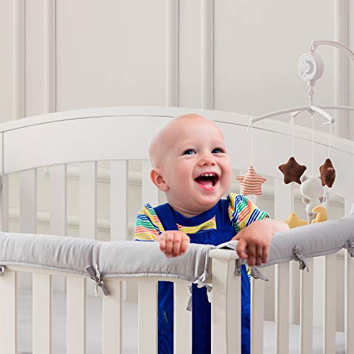 Sunstyle Home 3 Pieces Baby Crib Rail Cover Set, Safe Teething Guard