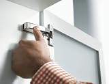 Blum 973A0500.01x5 Blumotion Straight Arm Full Overlay Hinge Nickel Finish Pack view 5