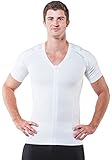 AlignMed Posture Shirt - Mens Zipper Shirt, Posture Support, Compression, Breathable
