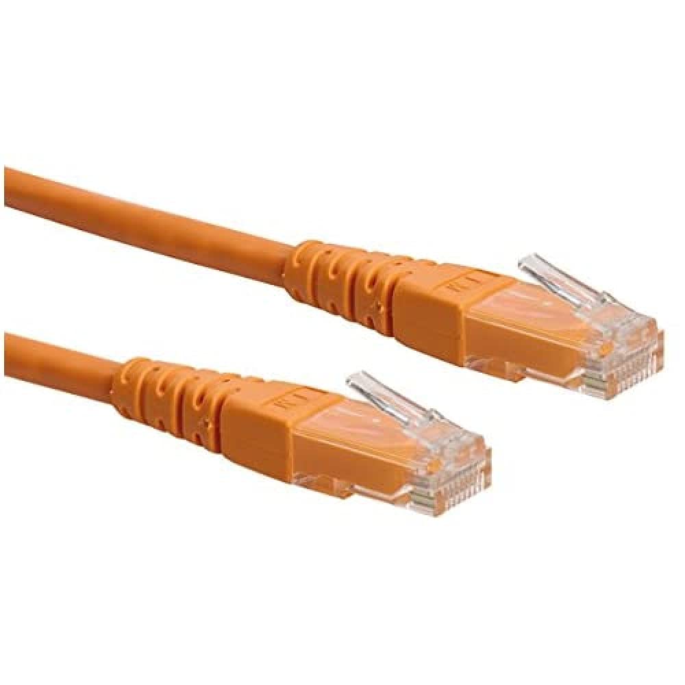 Roline LAN cable Cat 6 | UTP Ethernet network cable with RJ45 connector Orange 1 m — image 1