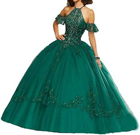 HuaMao Women's Appliques Off The Shoulder Sweet 16 Quinceanera Dresses