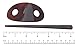Parcelona French Classic Oval Brown Tortoise Shell Bun Cover Holder Hair Slider Pin Thru Hair Barrette Clip with Stick