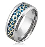 Warvik Star of David Ring Jewish Six Point Hexagram