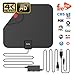 Updated 2018 Version Professional TV Antenna, Indoor Digital HDTV Antennas Amplified 85 Miles Range 4K HD Freeview for Life Local Channels for All Type of Home Smart Television with Signal Controller
