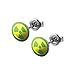 Marvel Comics Incredible Hulk 316L Surgical Steel Stud Earrings 18g