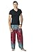 Harem Pants Unisex Geometric Mandala Harem Pants for Men & Women in Red,One Size