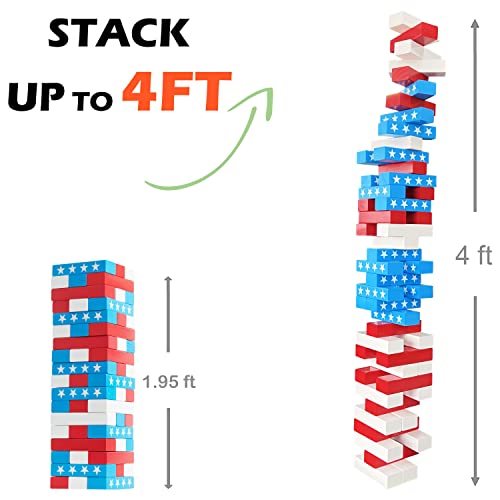 Large Tower Game Life Size Lawn Yard Outdoor Games for Adults and