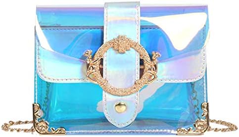 IAMUP Women's Fashion Colorful Bag Portable Jelly Bag Shoulder Bag Diagonal Package Women's Solid Bag