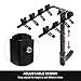 LITE-WAY 4-Bike Hitch Mounted Rack - Heavy Duty Bicycle Carrier Fit Most Sedans, Hatchbacks, Minivans, SUV (2 Inch Receiver)