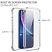 SKYLMW iPhone XR Case, [Built in Screen Protector] Full Body Shockproof Dual Layer High Impact Corner Protection Hard Plastic & Soft TPU with Sturdy Cover Case for iPhone XR 2018(6.1 inch),Clear
