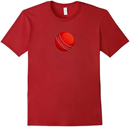 Men's Cricket T-Shirt Medium Cranberry