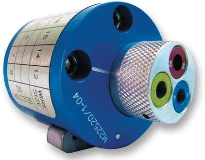 M22520/1-04 - Crimp Tool Locator, Turret Head, AF8 M22520/1-01 Upper Range Crimp Tool, 20, 16 & 12AWG Contacts (M22520/1-04)