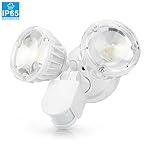 SHINE HAI LED Security Light, 2500lm, 25W (200W Equivalent) Outdoor Motion Sensor Light, 5000K Daylight White, ETL-Listed Waterproof IP65 120 Beam Angle, Adjustable Dual-head, 100-240V