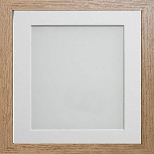 Frame CompanyAllington Range Beech Picture Photo Frame with White Mount Mount, 14x11 for pic size 12x8' * Choice of Sizes* Fitted with Glass