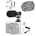 EACHSHOT Video Microphone Mic for Camera Canon, Nikon, Sony A7III A6500 A6400 A6300, Panasonic GH5 GH4, GoPro Mic Adapter, iPhone Vlog Vlogger w/ 3.5mm TRRS TRS Cable [NOT for Rebel T6]