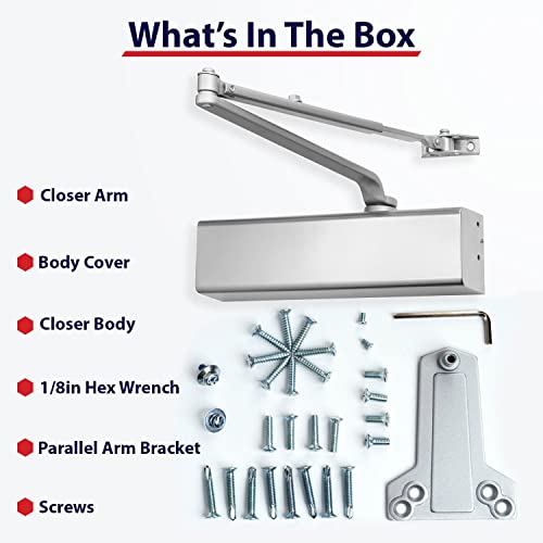 Lawrence Heavy Duty Door Closer Commercial Grade 1 Adjustable 6Speed