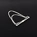 Yosoo Mens Silver Gold Plated Necktie Tie Clip Bar Clasp Cravat Pin Skinny Brooch Collar (Sliver with Chain)