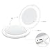 Spaire Compact Mirror 1x / 5x Magnification With Light USB Rechargeable Double-sided Makeup Mirror Portable for Makeup, Traval, Gifts, etc ( White )