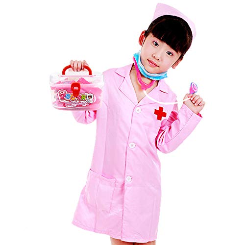 GRACEON Durable Child Doctor Suit Model Toy Child Medical Toy Toy Stethoscope Girl Toy Simulation Medicine Box Doctor Play House Toy Protective Cover Doctor Toy Children's Toys