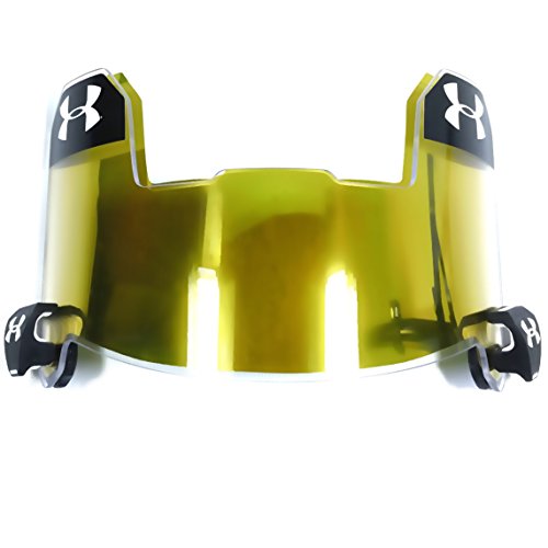 Gold Football Visor SHOC Gold K Iridium Football Helmet Visor in a Black