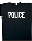 Rothco 2-Sided T-Shirt/Police, Black, Small