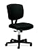 HON Volt Task Chair - Armless Office Chair for Computer Desk, Black (H5703)