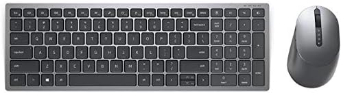 Dell KM7120W Multi-Device Wireless Keyboard and Mouse, UK (QWERTY), Numeric Keypad, 2.4GHz, Bluetooth 5.0, 1600 dpi